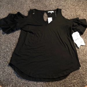 NWT cold shoulder top by almost famous size large